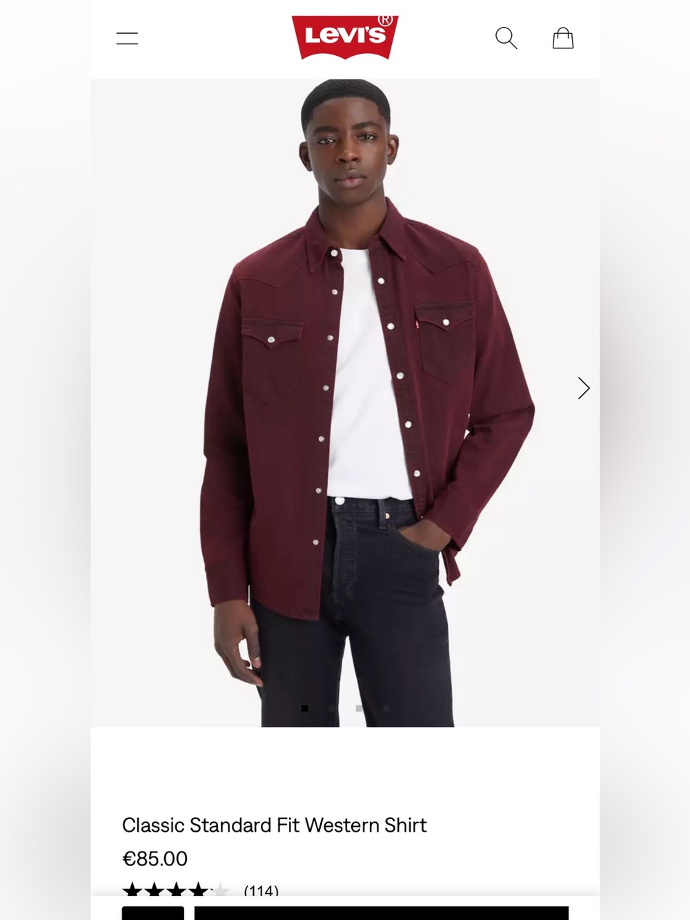LEVI’S, the Classic standard for western shirt!